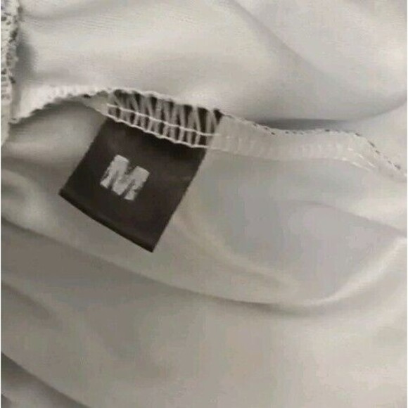 Pj Bottoms Size M Silky Blue T.S. Logo Elastic Waist - Picture 7 of 7